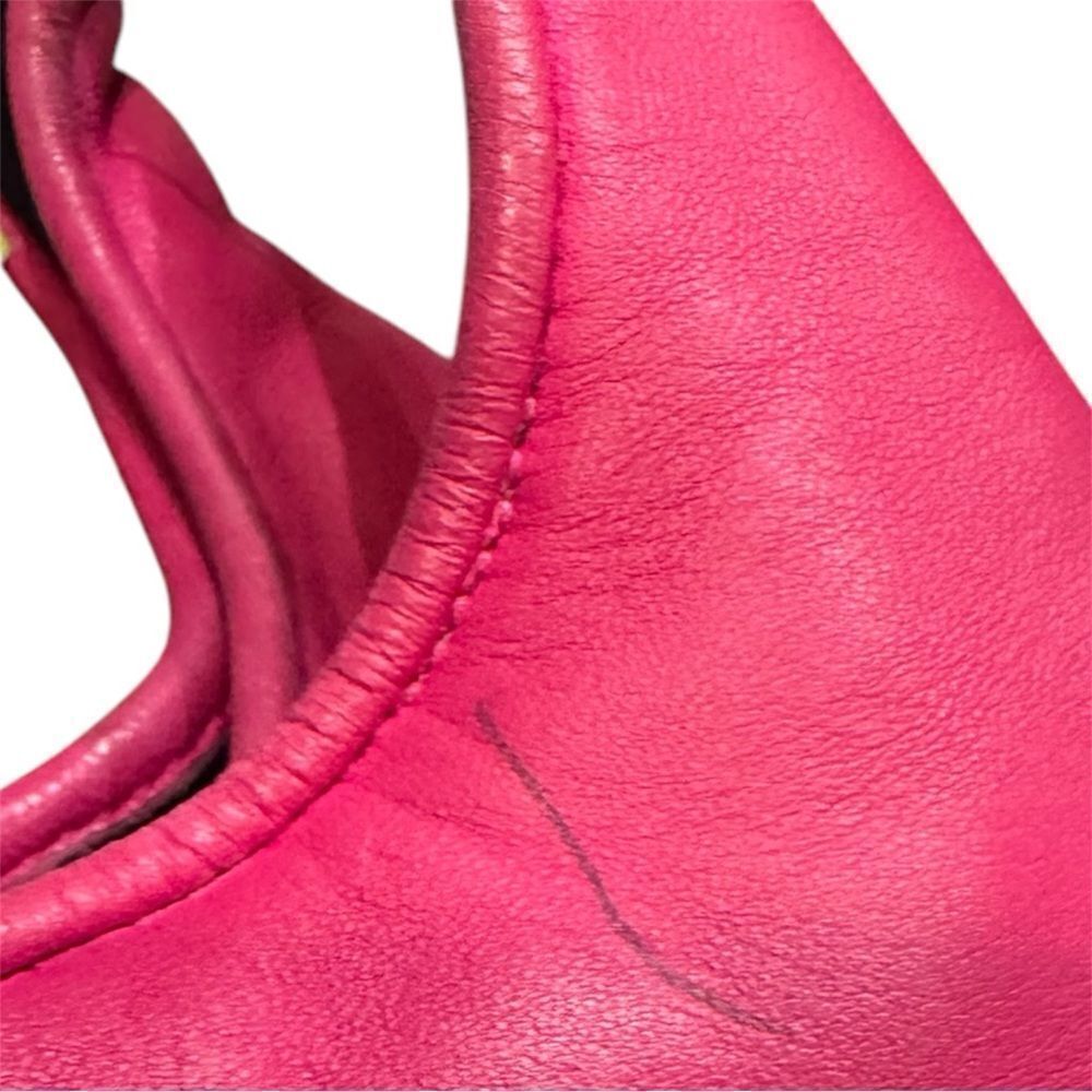 LOEWE Melon Pink Nappa Lambskin Leather Soft Hobo Bag Calle Tote Handbag Small - Picture 10 of 12